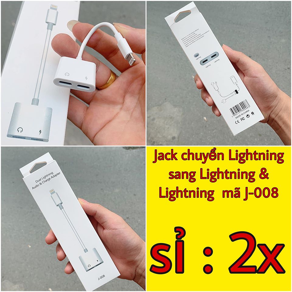sỉ jack chuyển lightning sang lightning & lightning mã J008